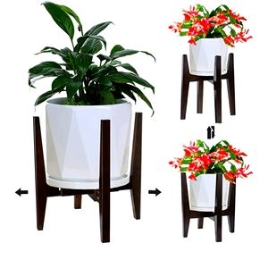DARK BROWN Adjustable Indoor Plant Stand
